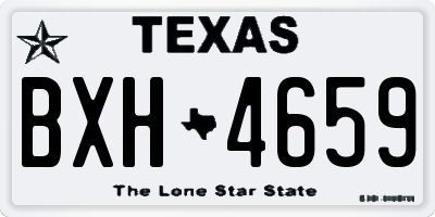TX license plate BXH4659