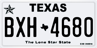 TX license plate BXH4680