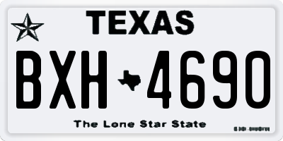 TX license plate BXH4690