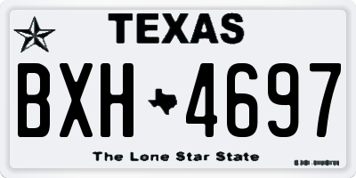 TX license plate BXH4697