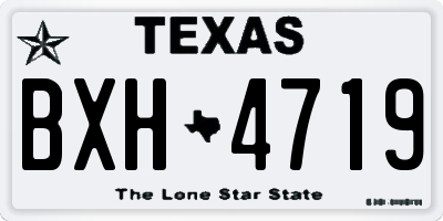 TX license plate BXH4719