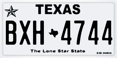 TX license plate BXH4744