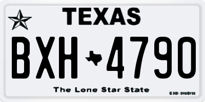 TX license plate BXH4790
