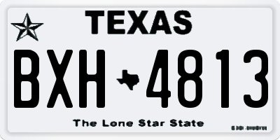 TX license plate BXH4813