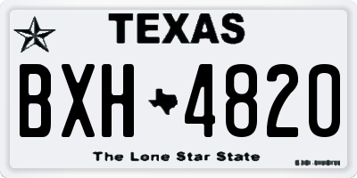 TX license plate BXH4820
