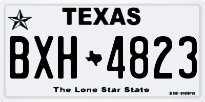 TX license plate BXH4823