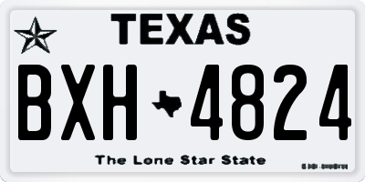 TX license plate BXH4824