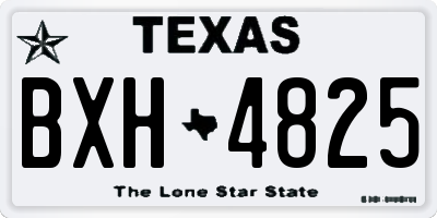 TX license plate BXH4825