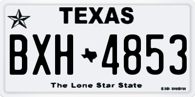 TX license plate BXH4853