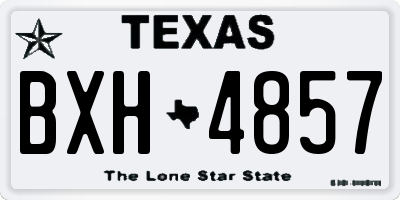 TX license plate BXH4857
