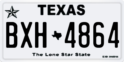 TX license plate BXH4864