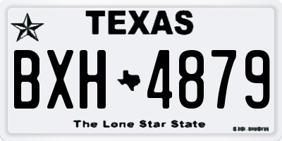 TX license plate BXH4879
