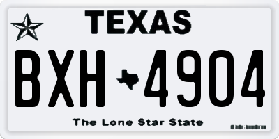TX license plate BXH4904