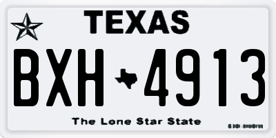 TX license plate BXH4913