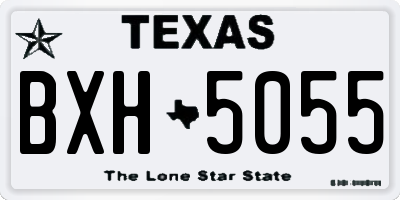 TX license plate BXH5055