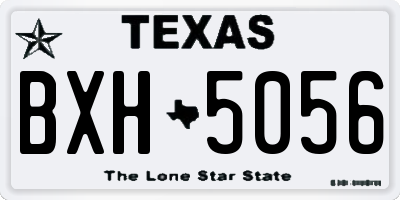 TX license plate BXH5056