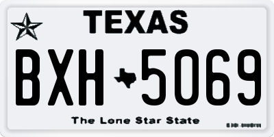 TX license plate BXH5069