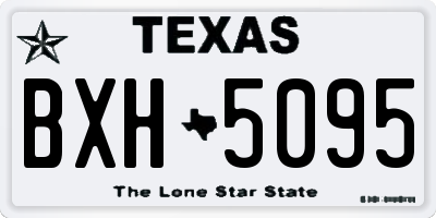 TX license plate BXH5095