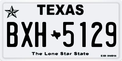 TX license plate BXH5129