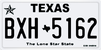 TX license plate BXH5162