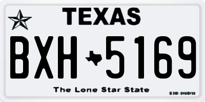 TX license plate BXH5169