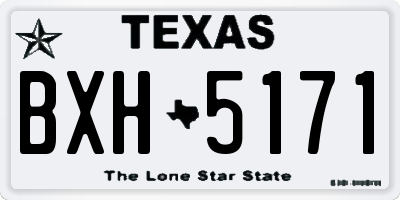 TX license plate BXH5171