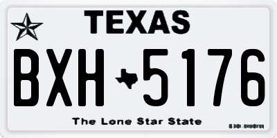 TX license plate BXH5176