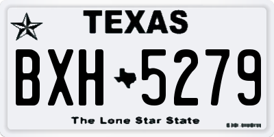 TX license plate BXH5279