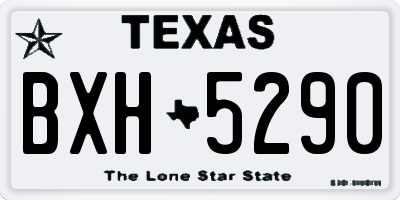 TX license plate BXH5290