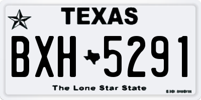 TX license plate BXH5291