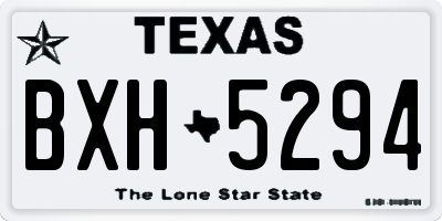 TX license plate BXH5294