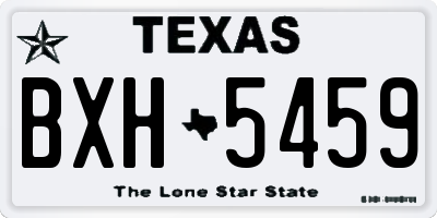 TX license plate BXH5459