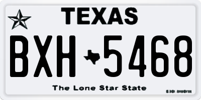 TX license plate BXH5468