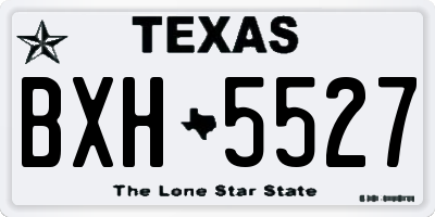 TX license plate BXH5527