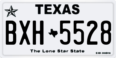TX license plate BXH5528