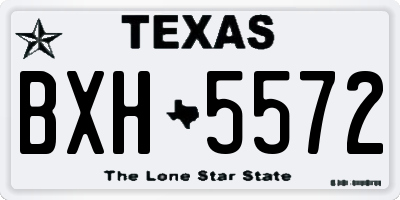 TX license plate BXH5572