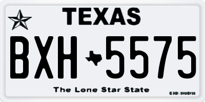 TX license plate BXH5575