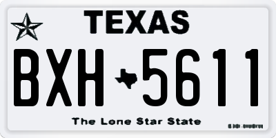 TX license plate BXH5611