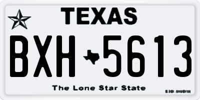 TX license plate BXH5613