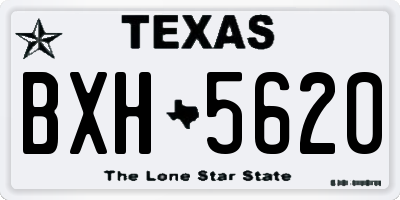 TX license plate BXH5620