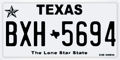 TX license plate BXH5694