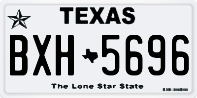 TX license plate BXH5696