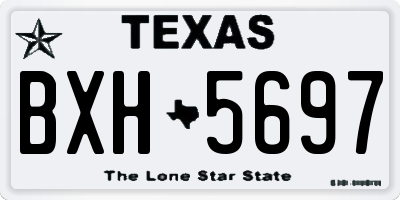 TX license plate BXH5697