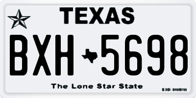 TX license plate BXH5698