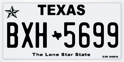 TX license plate BXH5699