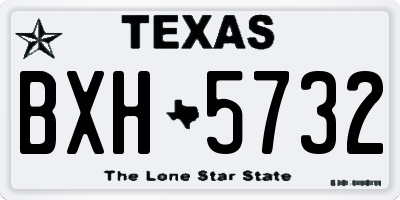 TX license plate BXH5732