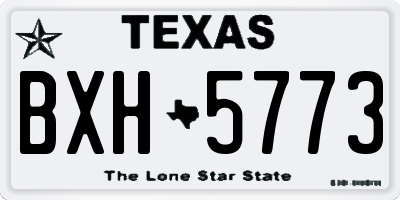 TX license plate BXH5773