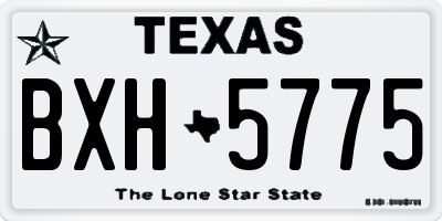 TX license plate BXH5775