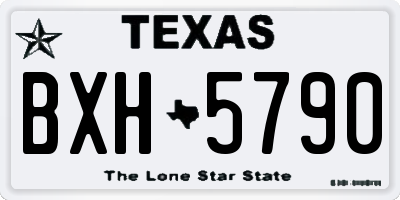 TX license plate BXH5790