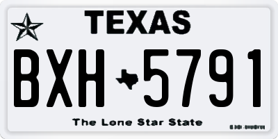 TX license plate BXH5791